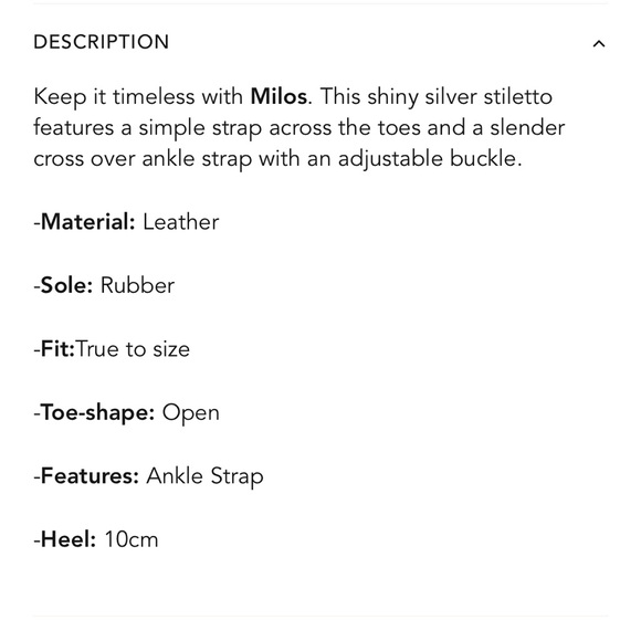 Tony Bianco Silver Nappa Metallic Heels - Picture 11 of 16